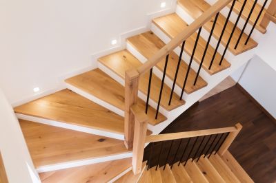 Curved Staircase Installation in Olathe, KS
