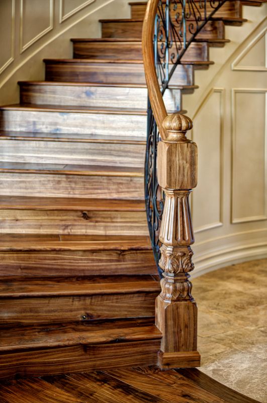 Curved Staircase Installation in Kansas City, KS